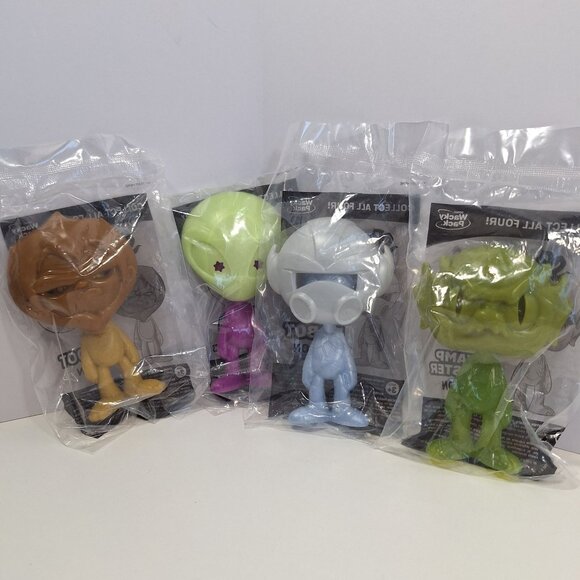 Spoonsters Sonic Wacky Pack Big Foot Alien Swamp Monster Astronaut Spoons Sealed - Picture 2 of 14